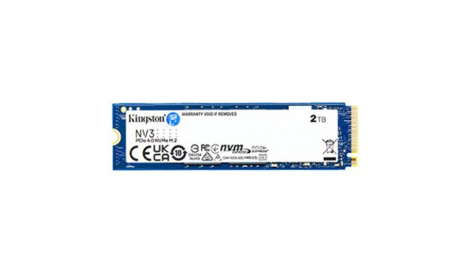 Kingston SSD | NV3 | 2000 GB | SSD form factor M.2 2280 | Solid-state drive interface PCIe NVMe Gen 