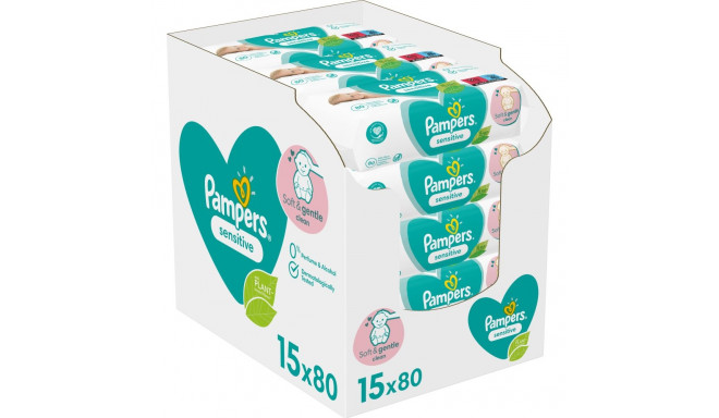 Pampers Sensitive niisked salvrätikud 15x80 tk.