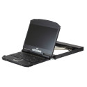 ATEN console, 18.5" LED LCD,  rack 19", keyboard, touchpad, HDMI/DVI/VGA