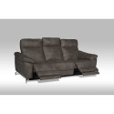Diivan Selesta 3ne recliner, pruun tekstiil