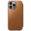 Nomad Modern Leather Folio case for iPhone 15 Pro Max 6,7" english tan
