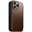 Nomad Modern Leather Folio case for iPhone 15 Pro Max 6,7" brown