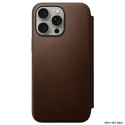 Nomad Modern Leather Folio case for iPhone 15 Pro Max 6,7" brown