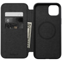 Nomad Modern Leather Folio case for iPhone 15 Plus 6,7" black