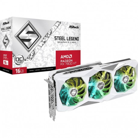 ASRock Radeon RX 7800 XT Steel Legend OC 16GB GDDR6 graphics card (RX7800XT SL 16GO)