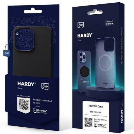 3MK Hardy Case iPhone 15 / 14 / 13 6.1" grafiit MagSafe