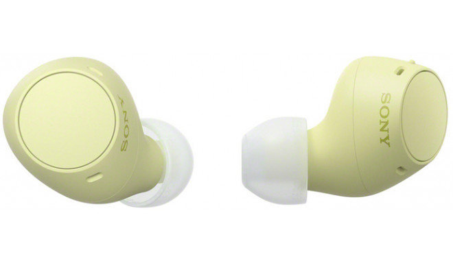 Sony wireless earphones WF-C510, yellow