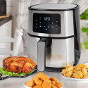 ProfiCook PC-FR 1239 H Single 5.5 L Stand-alone Hot air fryer Black  Stainless steel