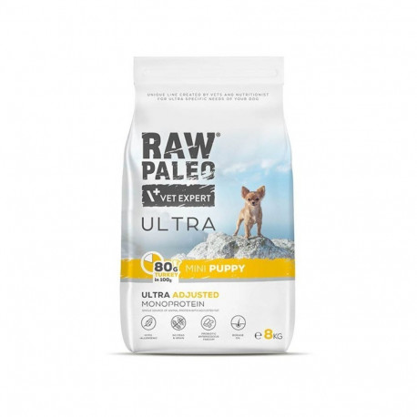 VETEXPERT kutsikate kuivtoit Raw Paleo Ultra Mini Puppy kalkuniga 8kg