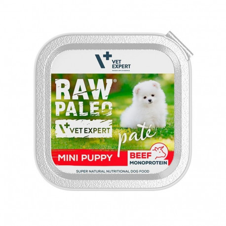 VETEXPERT Raw Paleo Pate Mini veiselihaga märgtoit kutsikatele 150 g