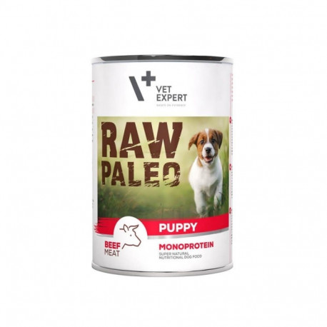 VETEXPERT Raw Paleo Puppy monoproteiinne veiseliha märgtoit, 400 g