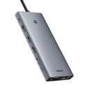 HUB Baseus PortalJoy Series 13in1 USB-C - 2x HDMI / DP / VGA / USB-A 3.1 / USB-C 3.1 / USB-A 2.0 / P