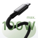 Baseus Tungsten Gold magnetic USB-C / USB-C cable 100W 1m - black