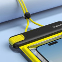 Baseus DeepDive waterproof IPX8 case with 4 layers of seal - black and yellow