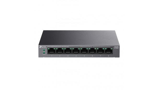 Switch|TP-LINK|LS108GP|Desktop/pedestal|8x10Base-T / 100Base-TX / 1000Base-T|PoE+ ports 8|LS108GP