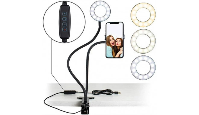 ZD67F selfiide rõngaslamp hoidik