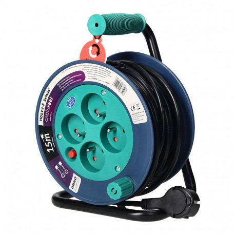 rullpikendusjuhe mini 4 pistikut 2P+Z metallist jalus polwinit H05VV-F 3 (4 tk.)