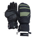 VALLERRET SKADI ZIPPER MITT LRS: GREEN, LIMITED EDITION, L