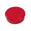 Magnet red- 38 mm, holding power 25N, height 13,5 mm, 2 magnets per blister card