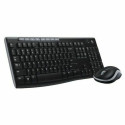 Klaviatuur ja Juhtmevaba Hiir Logitech 920-004513 Must Hispaaniakeelne Qwerty QWERTY