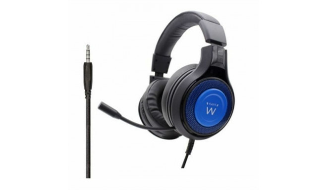 Gaming Headset with Microphone Ewent PL3322 Black/Blue