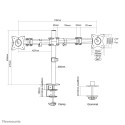 Lauatugi Ekraanile Neomounts NM-D135DBLACK