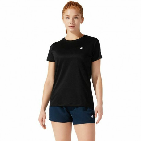 Lühikeste varrukatega T-särk, naiste Asics Core SS Must - XS