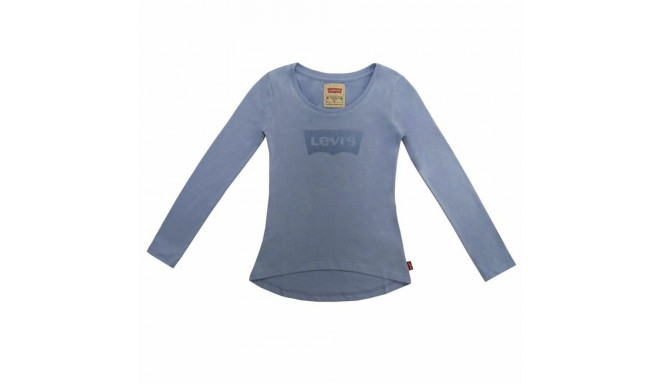 Children’s Long Sleeve T-shirt Levi's Fille Steel Blue - 8 Years