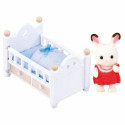 Tegevuskujud Sylvanian Families Baby Rabbit Chocolate Bed