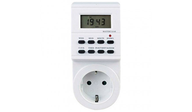 Plug with digital timer Silver Electronics 49401