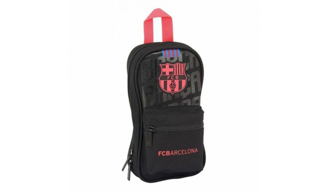 Пенал-рюкзак F.C. Barcelona Чёрный 12 x 23 x 5 cm (33 Предметы)