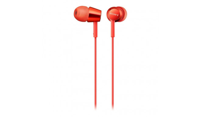 Austiņas ar Mikrofonu Sony MDR-EX155AP Sarkans