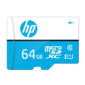 Micro SD Memory Card with Adaptor HP Class 10 100 Mb/s - 128 GB