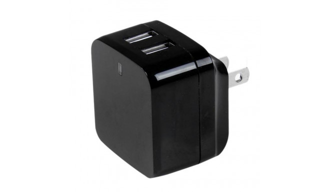 Wall Charger Startech USB2PACBK            Black