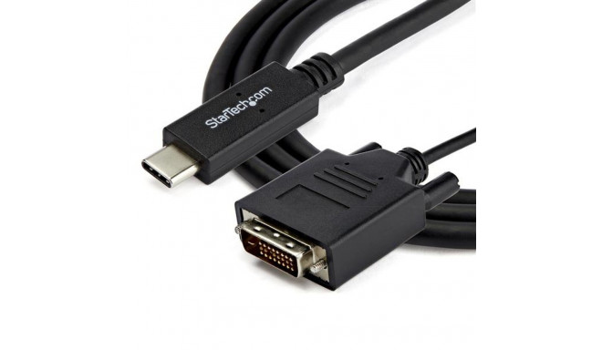 USB C to DVI Adapter Startech CDP2DVIMM2MB Black