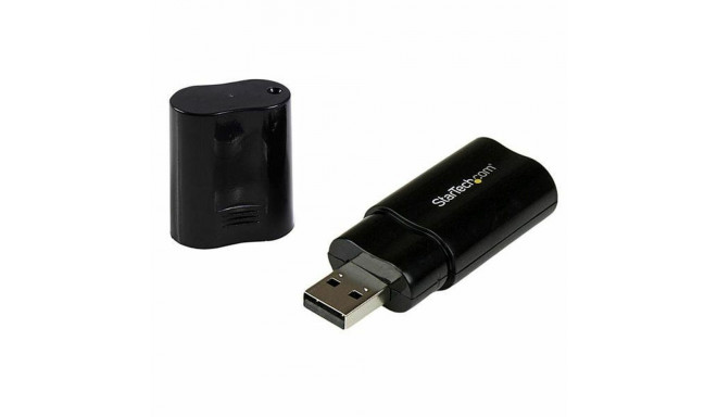 External Sound Card USB Startech ICUSBAUDIOB Black