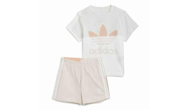 Children's Sports Outfit Adidas Trifolio White - 0-3 Months