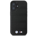 BMW BMHMP16S23PUSPK iPhone 16 6.1" black/black hardcase M Perforated And Stitched Line MagSafe