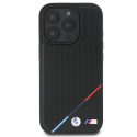 BMW BMHMP16L23PUPDK iPhone 16 Pro 6.3" black/black hardcase M Perforated Tricolor Line MagSafe