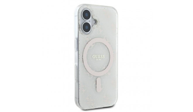 Guess GUHMP16MH4DTEH iPhone 16 Plus 6.7" valge kõvaümbris IML 4G taustaga MagSafe