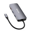 Verbatim Adapter Hub USB-C - HDMI/3xUSB-A/SD/microSD/2xUSB-C/Eternet aluminum/aluminum 32152