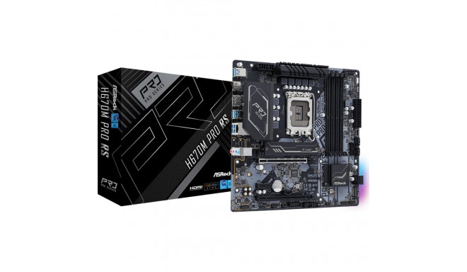 Asrock H670M Pro RS Intel H670 LGA 1700 micro ATX