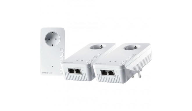 devolo Magic 2 WiFi 6 Multiroom Kit, Powerline (3 adapters | 1x 1 GbE, 2x 2 GbE ports)