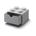 Room Copenhagen LEGO Desk Drawer 4 , storage box (grey, knobs)
