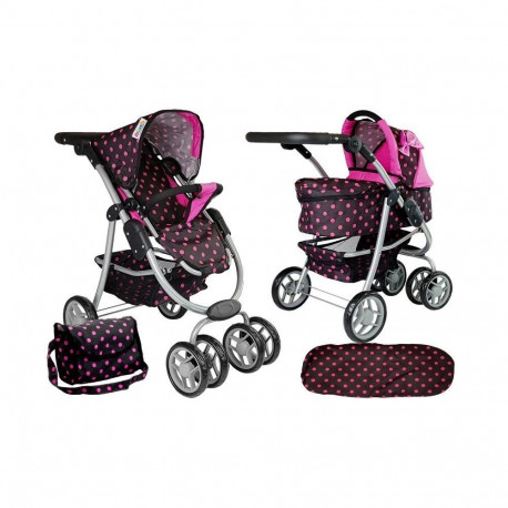 Nukuvanker 2in1 must/roosa