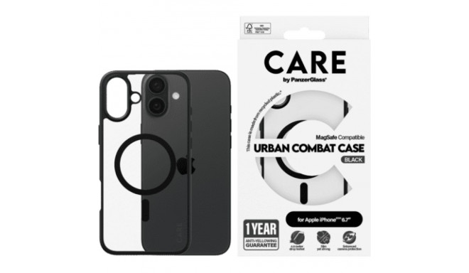 PanzerGlass CARE Urban Combat iPhone 16 Plus schwarz