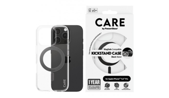 PanzerGlass CARE Feature Kickstand iPhone 16 Pro schwarz