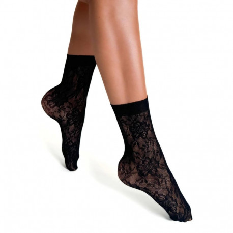 SOKISAHTEL ROSA STILE musta värvi õhukesed sokid 444
