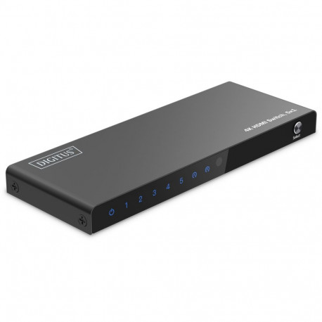 "DIGITUS HDMI Switch, 5x1 4K/60Hz HDCP 2.3"