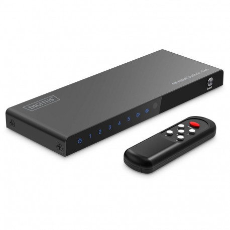 "DIGITUS HDMI Switch, 5x1 4K/60Hz HDCP 2.3"